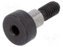 Shoulder screw; Mat: steel; Thread len: 8mm; Thread: M4; Cut: imbus