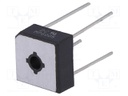 Single-phase bridge rectifier; Urmax: 50V; If: 6A; Ifsm: 175A; MP-6