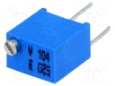 Potentiometer: mounting; multiturn; 100kΩ; 250mW; ±10%; linear