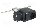 Limit switch; adjustable plunger, length R 19-116mm; NO + NC