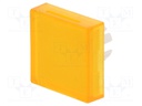 Actuator lens; 22mm; 61; Colour: yellow transparent; Mat: plastic