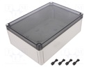 Enclosure: multipurpose; X: 180mm; Y: 254mm; Z: 90mm; TK PS; grey