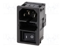 Connector: AC supply; socket; male; 10A; 250VAC; IEC 60320; 1÷2.5mm