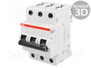 Circuit breaker; 400VAC; Inom: 50A; Poles: 3; DIN; Charact: B; 10kA