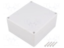 Enclosure: multipurpose; X: 115mm; Y: 125mm; Z: 58mm; ABS; grey; IP65