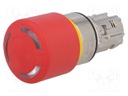 Switch: emergency stop; Stabl.pos: 2; 22mm; red; IP67; Pos: 2