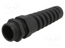 Cable gland; with strain relief; PG21; IP68; Mat: polyamide; black