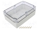 Enclosure: multipurpose; X: 140mm; Y: 210mm; Z: 75mm; ZP; ABS; IP67