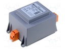 Transformer: mains; 200VA; 400VAC; 230V; Leads: terminal block