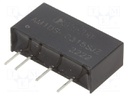 Converter: DC/DC; 1W; Uin: 2.97÷3.63V; Uout: 15VDC; Iout: 67mA; SIP7