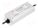 Power supply: switched-mode; LED; 74.9W; 107÷214VDC; 175÷350mA