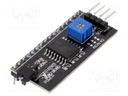 Module: adapter; I2C; 41.5x19x15.3mm; Application: LCD1602