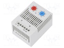 Sensor: thermostat; Contacts: NC + NO; 10A; 250VAC; IP20