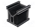 Heatsink: extruded; H; black; L: 150mm; W: 125mm; H: 135mm; aluminium