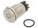 Switch: vandal resistant; Pos: 2; SPDT; 3A/220VAC; 5A/24VDC; IP65