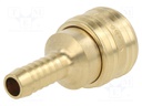 Quick connection coupling; NW7,2 quick connector; 0÷35bar