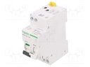 RCBO breaker; Inom: 25A; Ires: 30mA; Max surge current: 250A; DIN