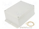 Enclosure: multipurpose; X: 125mm; Y: 165mm; Z: 75mm; Ritec; IP65