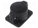 Grommet; black; Holes no: 1; -40÷90°C; UL94V-0; 8÷67mm; IP55