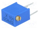 Potentiometer: mounting; multiturn; 100kΩ; 250mW; ±10%; linear