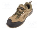 Shoes; Size: 44; beige-black; Mat: leather; with metal toecap