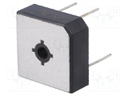 Single-phase bridge rectifier; Urmax: 200V; If: 15A; Ifsm: 300A