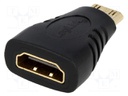 Adapter; HDMI socket,HDMI mini plug; Colour: black