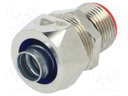 Straight terminal connector; HJ-08,HJ-I-06,TJ-06; brass; IP40