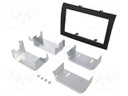 Radio mounting frame; Citroën,Fiat,Peugeot; 2 DIN; anthracite