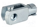 Fork joint; Øhole: 16mm; Thread: M16; Mat: steel; Pitch: 2,0; L: 32mm