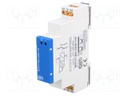 Timer; SPDT; 250VAC/16A; 12÷240VAC; 12÷240VDC; DIN; -20÷45°C; IP20