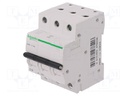 Circuit breaker; 400VAC; 16A; Poles: 3; DIN; Charact: C