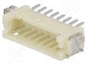 Socket; wire-board; male; DF13; 1.25mm; PIN: 8; SMT; on PCBs; tinned