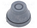 Grommet; with bulkhead; Ømount.hole: 29mm; EPDM; grey