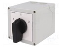 Switch: cam switch; Stabl.pos: 3; 32A; 1-0-2; Mounting: in housing