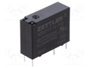 Relay: electromagnetic; SPST-NO; Ucoil: 18VDC; 10A/277VAC; 10A