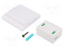 Wireless control set; LUNA; IP20; 230VAC; relay; 0÷40°C; OUT: 1