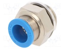 Push-in fitting; straight; Input thread: G 1/2" external; 12mm