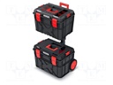 Toolbox; 546x380x785mm; polymer; X BLOCK LOG; IP55; 2pcs.