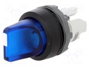 Switch: rotary; Stabl.pos: 2; 22mm; blue; Illumin: MLB-1; IP66; Pos: 2