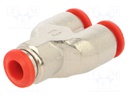 Push-in fitting; Y-Yap spliYYer; -0.99÷20bar; 6mm