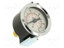 Manometer; 0÷1bar; 40mm; non-aggressive liquids,inert gases