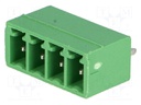 Pluggable terminal block; 3.81mm; ways: 4; straight; socket; male