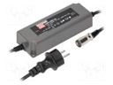 Power supply: switched-mode; LED; 90W; 24VDC; 3.75A; 90÷264VAC