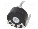 Potentiometer: mounting; single turn,horizontal; 22kΩ; 100mW