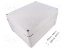 Enclosure: multipurpose; X: 270mm; Y: 340mm; Z: 165mm; INDUSTRIAL