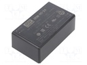 Power supply: switched-mode; modular; 90W; 24VDC; 87x52x29.5mm