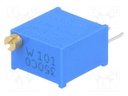 Potentiometer: mounting; multiturn; 100Ω; 500mW; THT; ±10%; linear