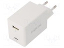 Power supply: switched-mode; 5VDC; 3A; 48W; Plug: EU; 100÷240VAC