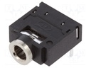 Socket; Jack 3,5mm; female; stereo; with on/off switch; on PCBs